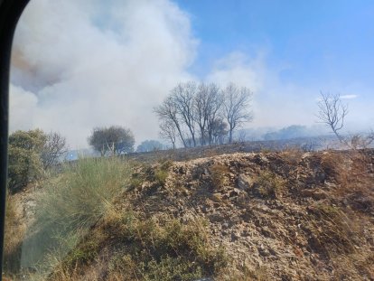 El incendio en la localidad leonesa perteneciente al término municipal de Astorga.