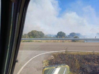 El incendio en la localidad leonesa perteneciente al término municipal de Astorga.