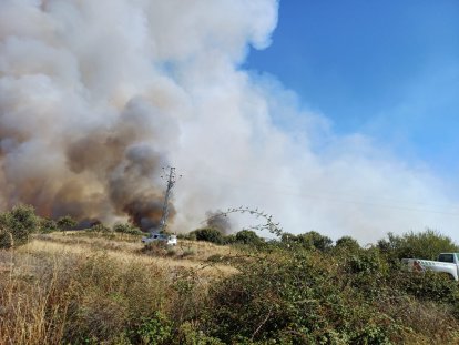 El incendio en la localidad leonesa perteneciente al término municipal de Astorga.