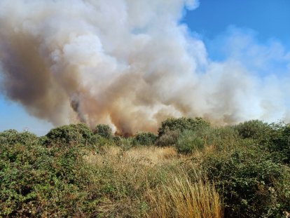 El incendio en la localidad leonesa perteneciente al término municipal de Astorga.