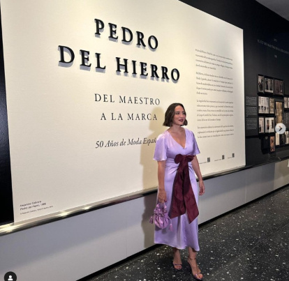 Tamara Falcó, en la exposición con motivo de los 50 años de Pedro del Hierro.