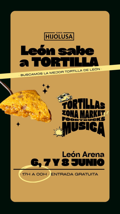 Cartel de la final de 'León sabe a Tortilla'.