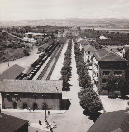 Así era la vieja estación del tren de la MSP a Villablino, en los días de la Ciudad del Dólar