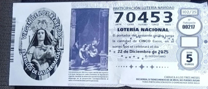 Una de las participaciones con la imagen del santuario de Nuestra Señora de los Remedios de Barrillos de las Arrimadas.