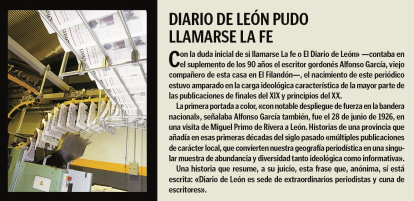 La rotativa revolucionó la forma de hacer Diario de León