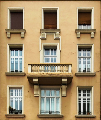 Frente central de la Casa Sebastián Hernández