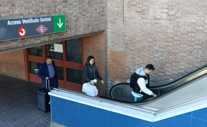 Aglomeraciones por la obras en la estación de Chamartín.