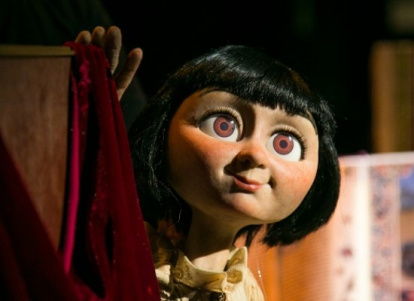 Marionetas con la obra 'Blancaneves'