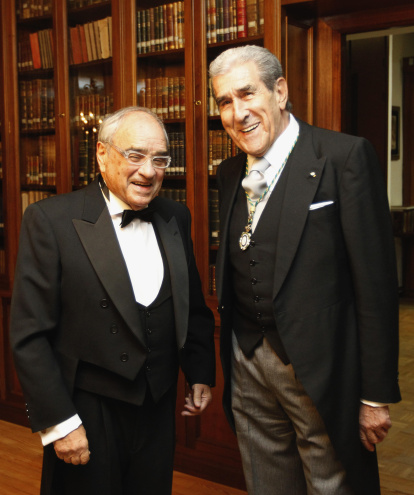 Ingreso del político leonés Rodolfo Martín Villa en la Academia de las Ciencias Morales y Políticas, en 2013.