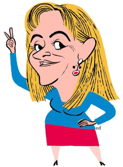 Otra simpática caricatura de Isabel Carrasco.