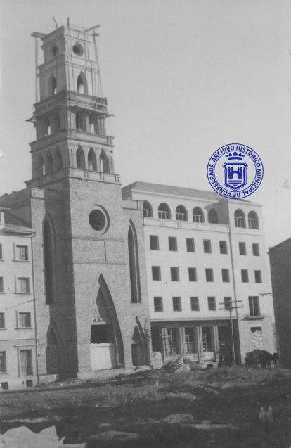 Construcción de la iglesia y el colegio de San Ignacio.