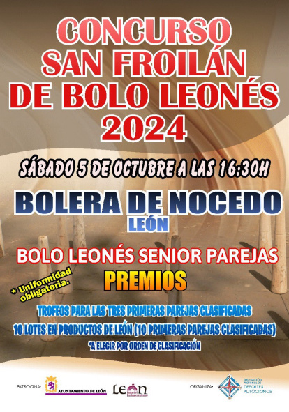 Cartel del Concurso de Bolo Leonés.