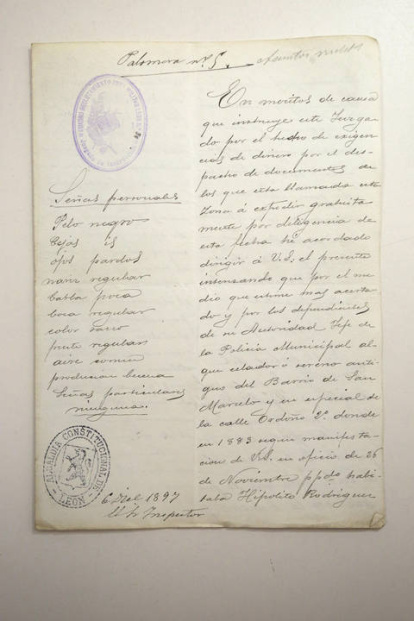 El documento muestra la búsqueda de uno de los soldados