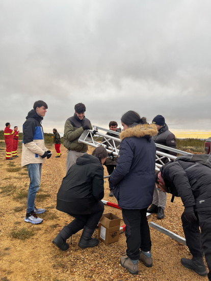 Lanzamiento del cohete León 1.