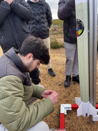 Lanzamiento del cohete León 1.