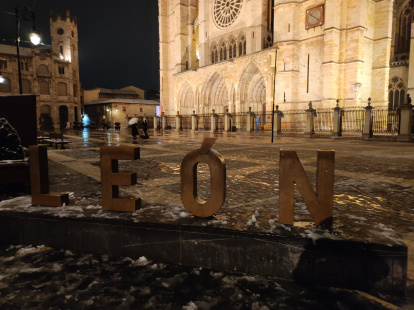 Nieve en León.