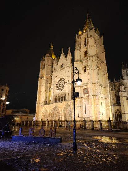 Nieve en León.