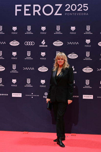 La actriz Emma Suárez, a su llegada a la gala de entrega de la duodécima edición de los Premios Feroz celebrada este sábado en Pontevedra. EFE/Brais Lorenzo