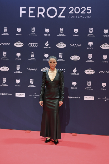 La actriz Patricia López Arnáiz, posa a su llegada a la gala de entrega de la duodécima edición de los Premios Feroz, este sábado en Pontevedra. EFE/ Brais Lorenzo