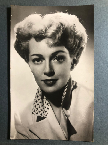 Lana Turner, en una postal, sin firmar, que guardaba María Luisa Lobo.