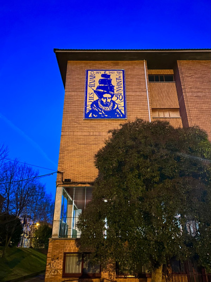 Un mural para descubrir al navegante Álvaro de Mendaña.