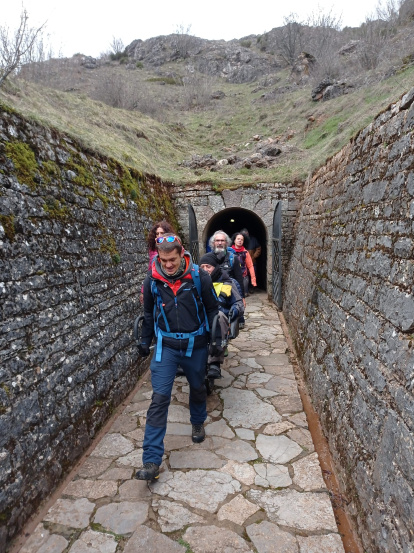 La ruta corta de la visita a la cueva se completó.