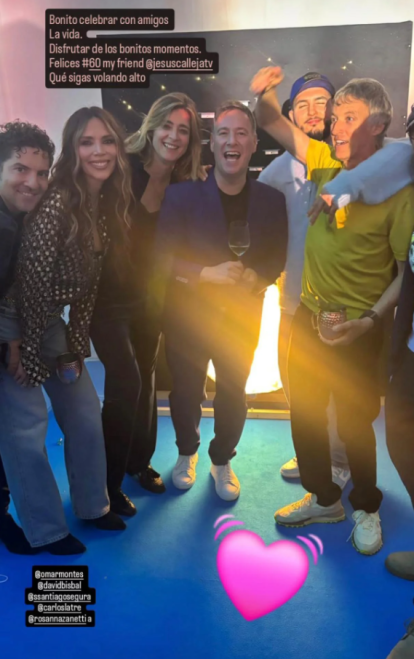 Fiesta de cumpleaños de Jesús Calleja en León por sus 60 años.