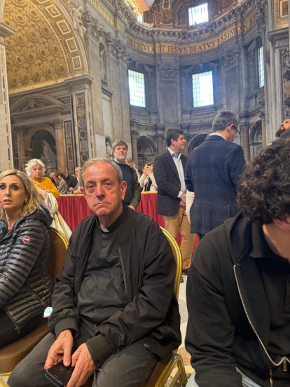 José Manuel del Río en el Vaticano.