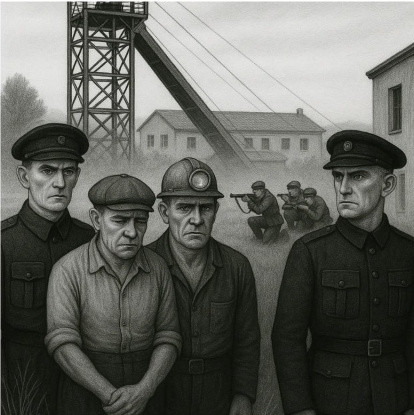 Detalle del cartel que recrea el Pozo Julia.