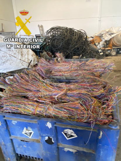 Material incautado durante la operación llevada a cabo por la Guardia Civil.