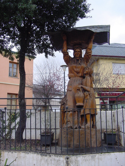Frontal de la escultura 'La campesina', que Rixo quiso llamar 'Catalina'.