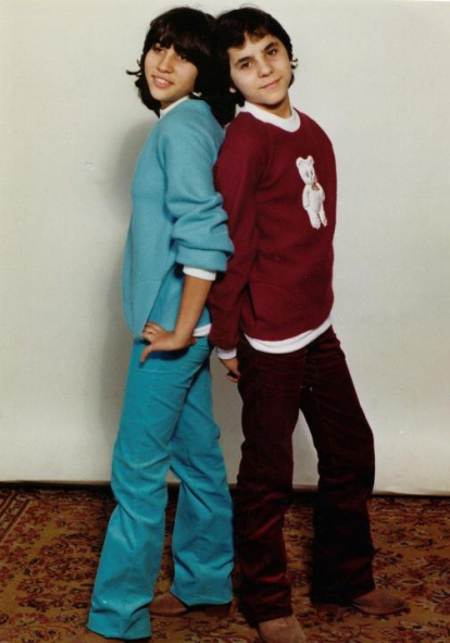 María Oliva Cachón, Tita, y Valeriano Ramón Cachón, Tito, en sus inicios. 