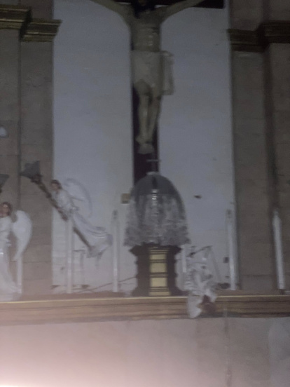 Colapso de una iglesia en la isla de Bantayan.