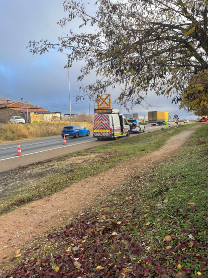 Accidente en Valverde de la Virgen