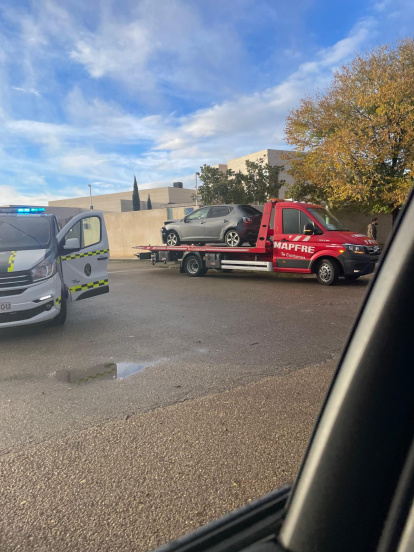 Accidente en Valverde de la Virgen
