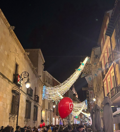 Encendido de las luces de Navidad en León 2025.