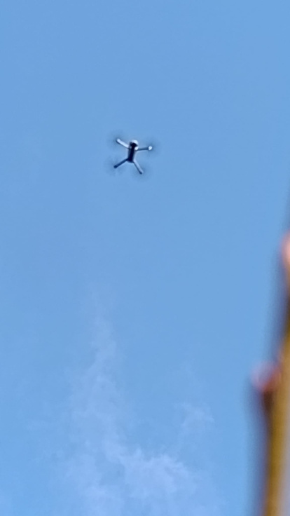 Uno de los drones utilizados en las tareas de búsqueda y rescate.