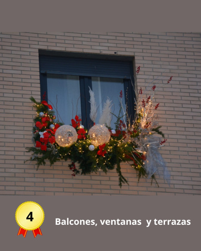 Concurso de balcones navideños en Villaquilambre.