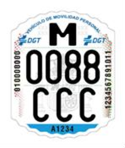 Modelo de etiqueta identificativa.