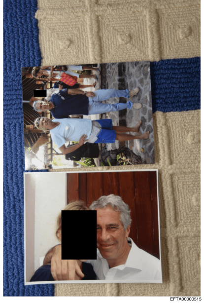 Las fotos desclasificadas del caso Epstein.