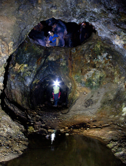 Imagen de la mina Divina Providencia durante una exploración en 2012.
