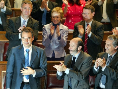 INVESTIDURA DEL NUEVO PRESIDENTE DEL GOBIERNO ESPAÑOL JOSE LUIS RODRIGUEZ ZAPATERO EN EL CONGRESO DE LOS DIPUTADOS
