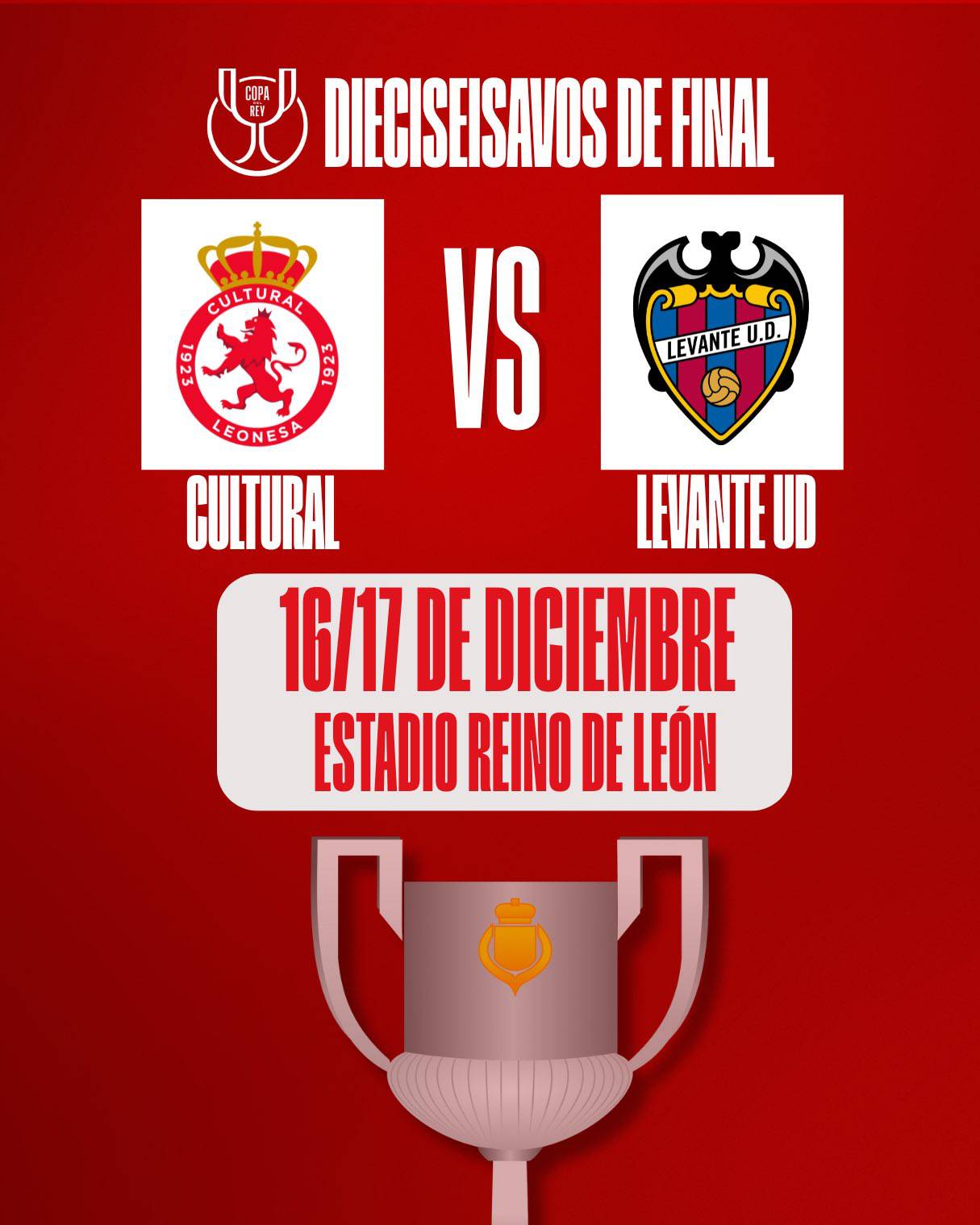 Cultural Leonesa-Levante, cruce de dieciseisavos a partido único en el ...